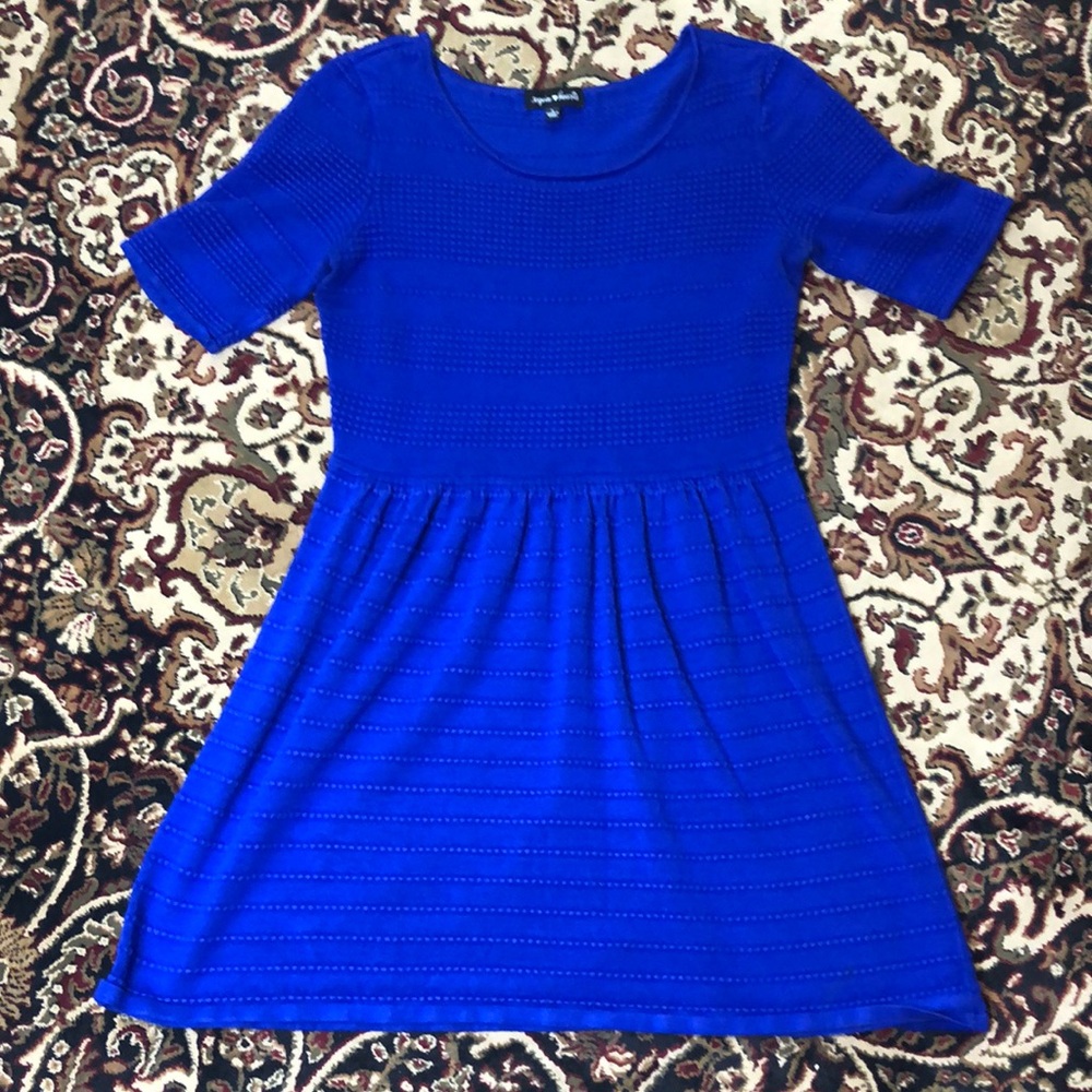Sequin Hearts Royal Blue Kids Dress